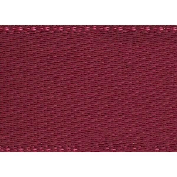 Satin ribbon 25 mm 90m. Burgundy