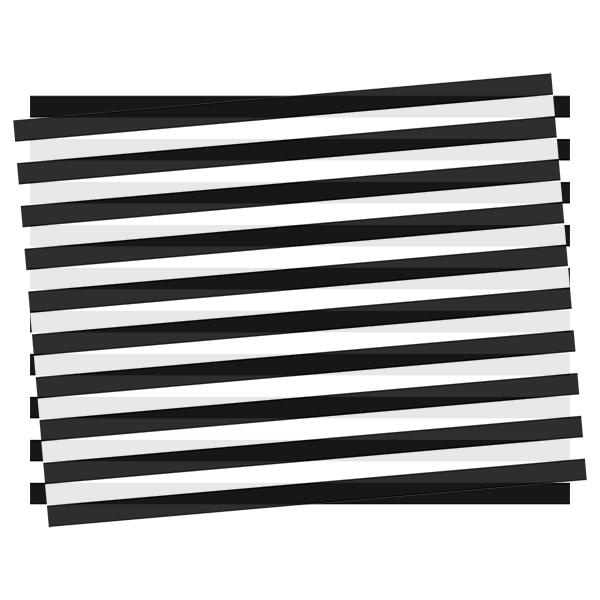 Tissue wide Stripes White/Black