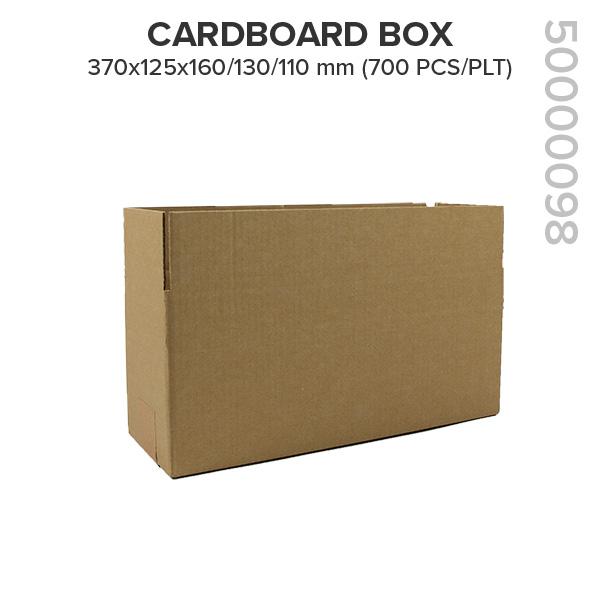 Cardboard box 50000098 370x125x160/130/