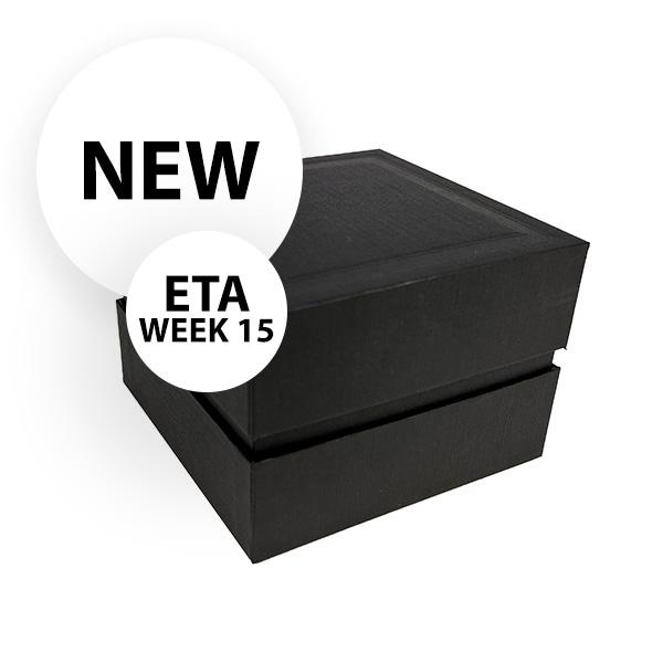 Hard box bund og låg Black 10x10x7cm