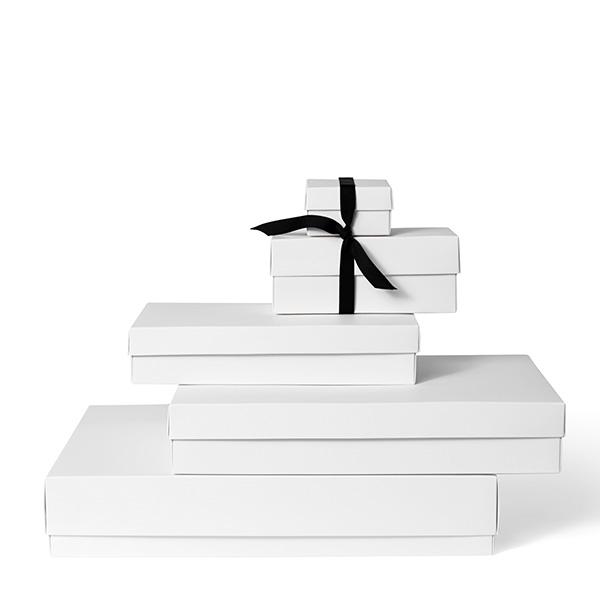 Gift box Bottom & Lid White 18x6x30cm