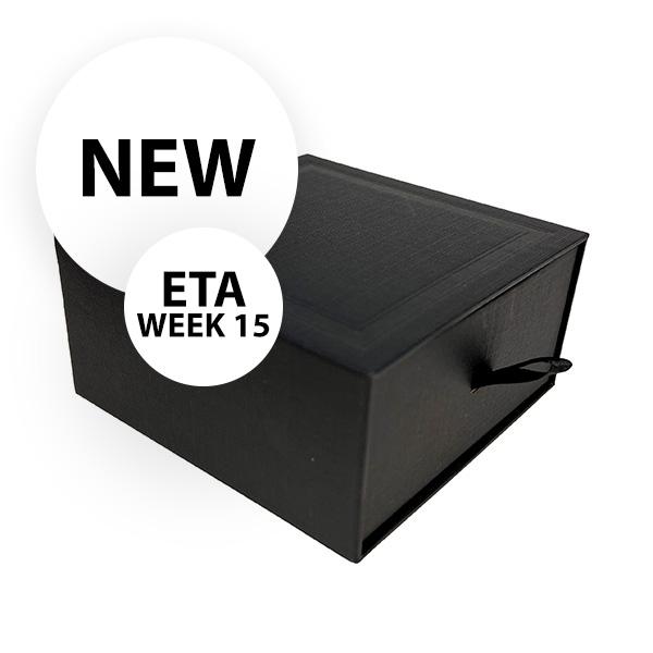 Drawer box Black w. ribbon 10x10x5 cm