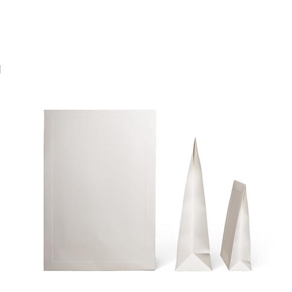 Gift bag White with Frame 160x60x230+60mm