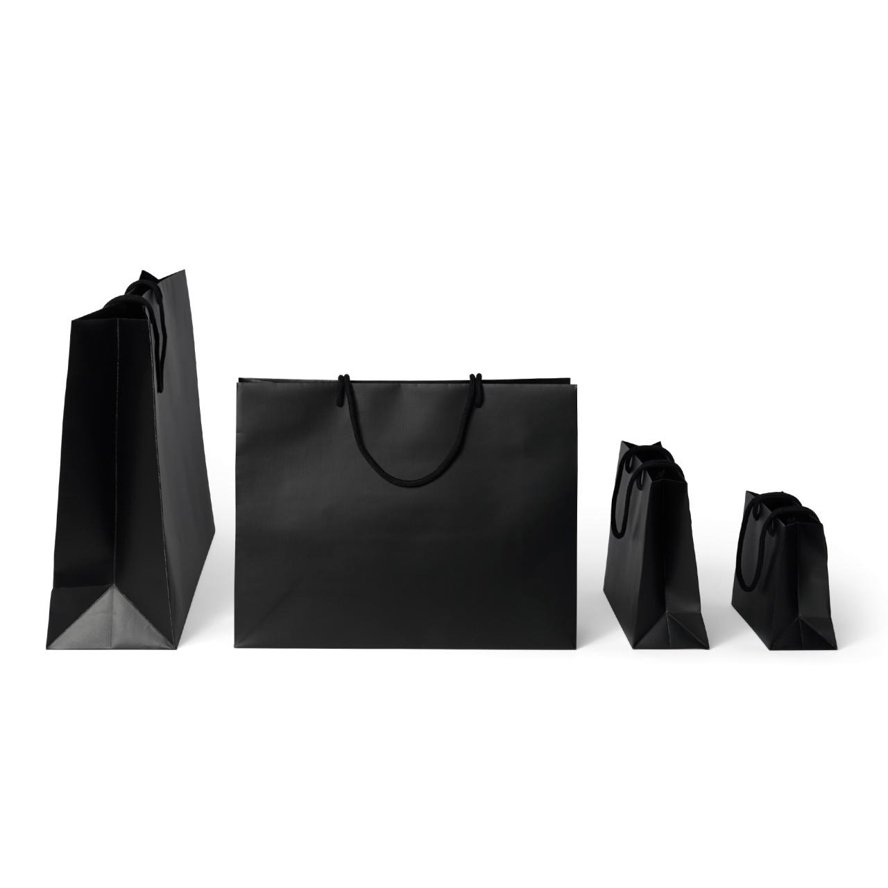 Luxury bag Matt Black Embossed 58x15x39