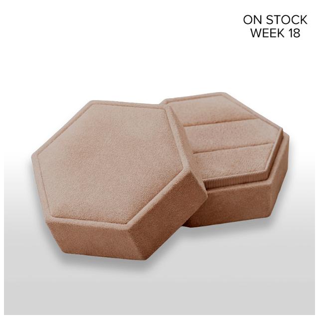 Jewelry box Velvet Powder Large