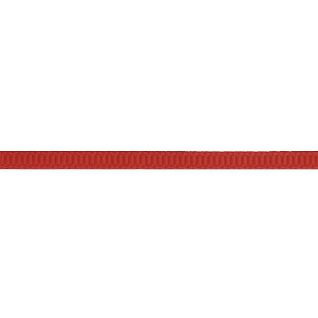 Ribbet silkebånd, Red, 3 mm