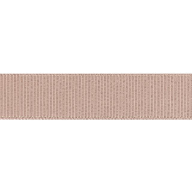 Ribbet silkebånd, Tan, 9 mm