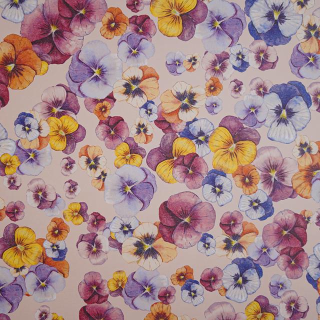 Wrapping Paper, Pansy by Annemette Voss, 57 cm x 150 m
