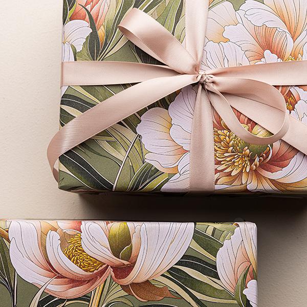 Wrapping paper 3683 Summer Peony 55cm x 100m