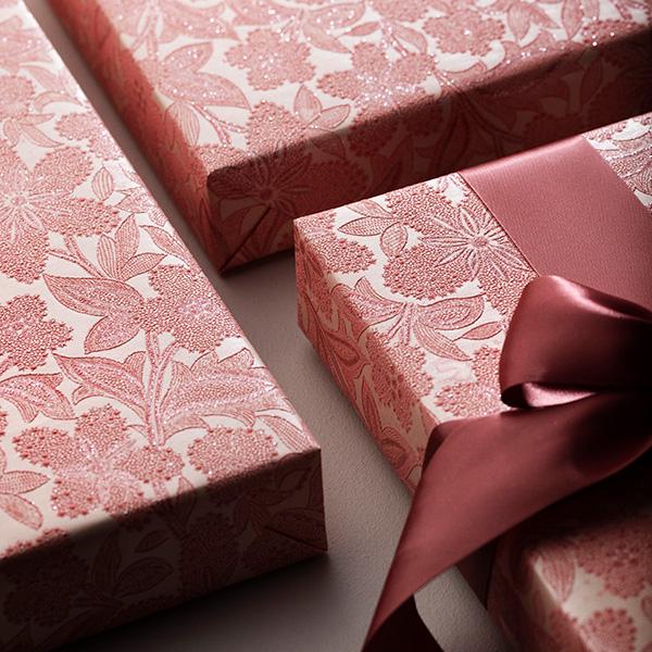 Wrapping Paper 3721 Luxury lace flow peach 55cm x 80m