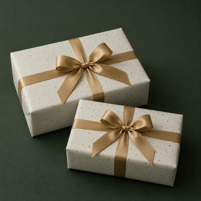 Wrapping Paper 6458 Golden Star Cluster 55 cm x 100m