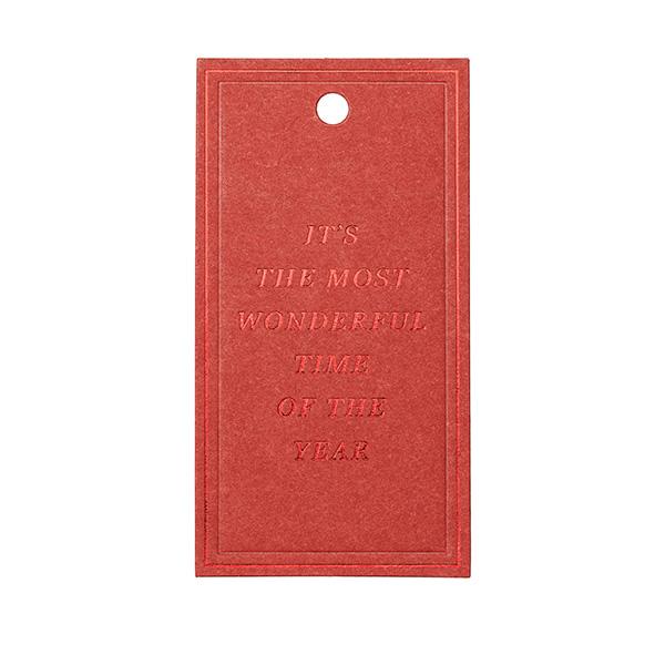 To & From Tag Christmas Greatings red 90 pcs. 