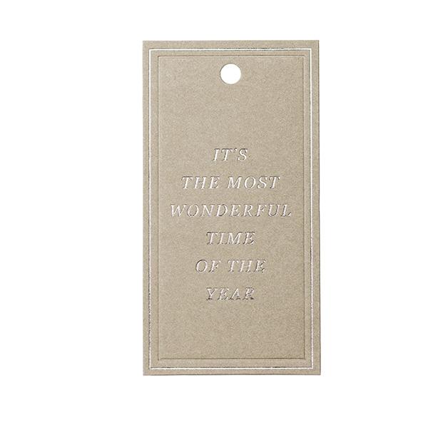 To & From Tag Christmas Greatings beige 90 pcs. 