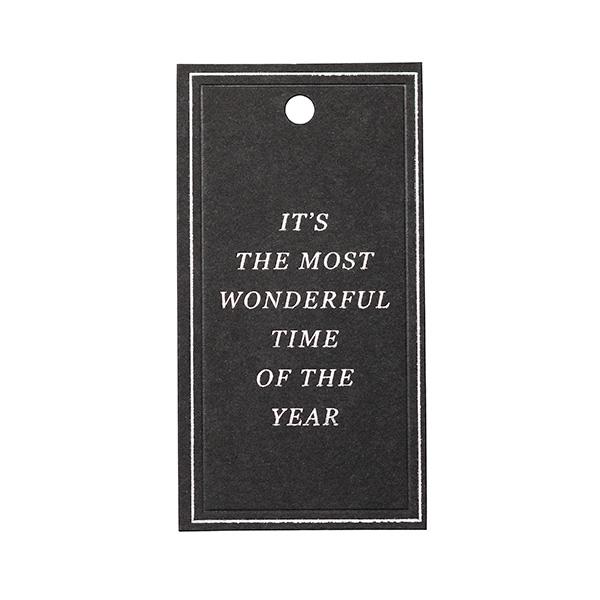 To & From Tag Christmas Greatings black 90 pcs. 