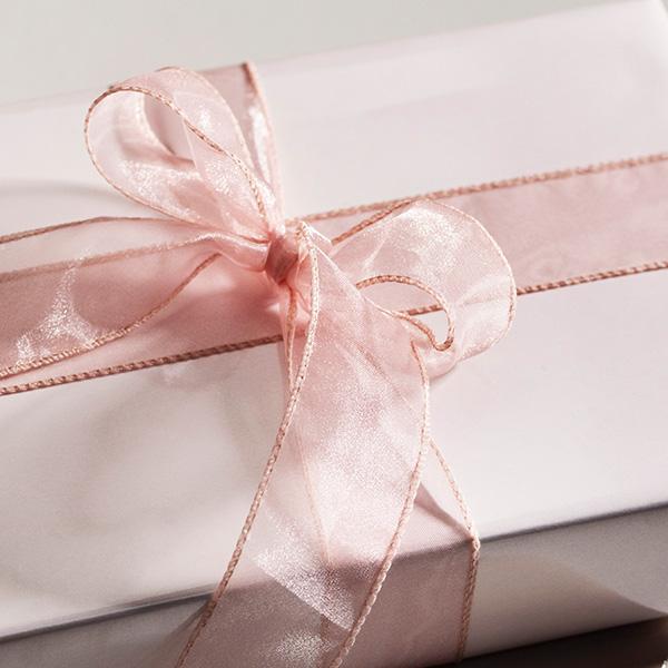 Organza ribbon Old Rose 40mm x 45m