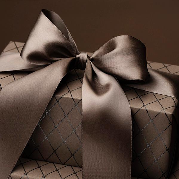 Satin ribbon 50 mm 45m. Warm Gray