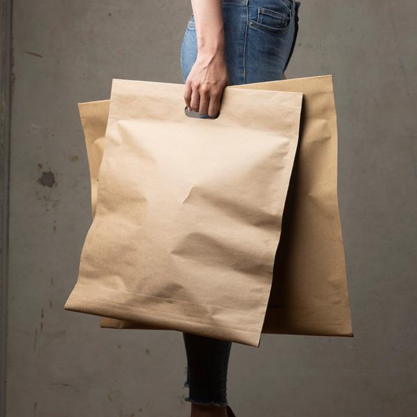 Shipping bag 35x32 cm Brown FSC 