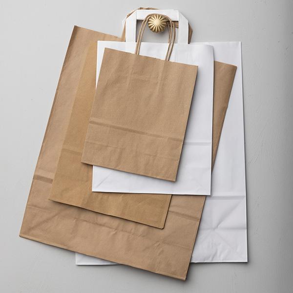 Paper bag Brown Kraft Twist 18x8x22cm