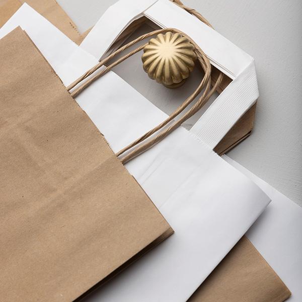 Paper bag Brown Kraft Twist 18x8x22cm